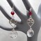 Silver and Red Heart Earrings product 6
